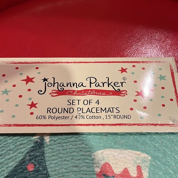 NWT Johanna Parker snowman placemats - Picture 3 of 3